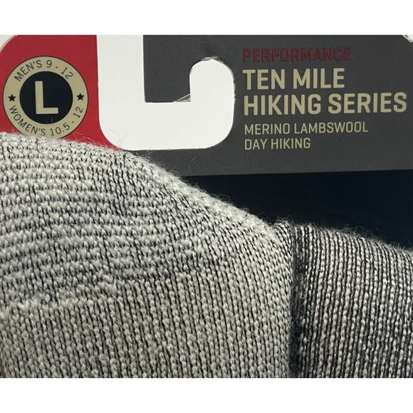 8-67(1) WOOLRICH Men's Merino Lambswool Socks Grey Large - Picture 3 of 5